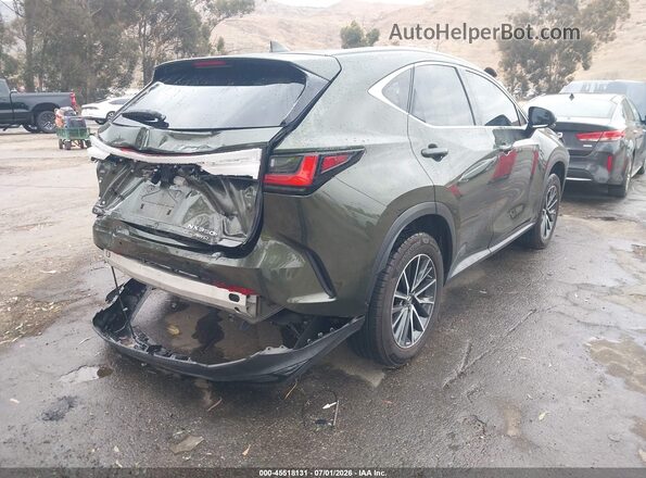 JTJGKCEZ1N2008859 2022 LEXUS NX 350H Green Trasero derecho