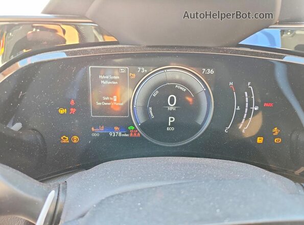 JTJGKCEZ5S2058739 2025 LEXUS NX Blue Vista del cuadro de instrumentos