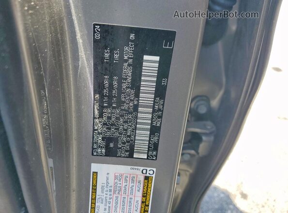 JTJGKCEZ7R5022155 2024 LEXUS NX Silver VIN կոդի պիտակի տեսք