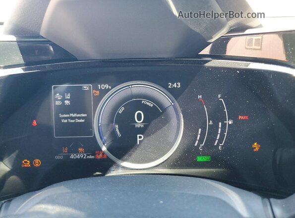 JTJGKCEZ8R5013397 2024 LEXUS NX Черный Вид щитка приборов