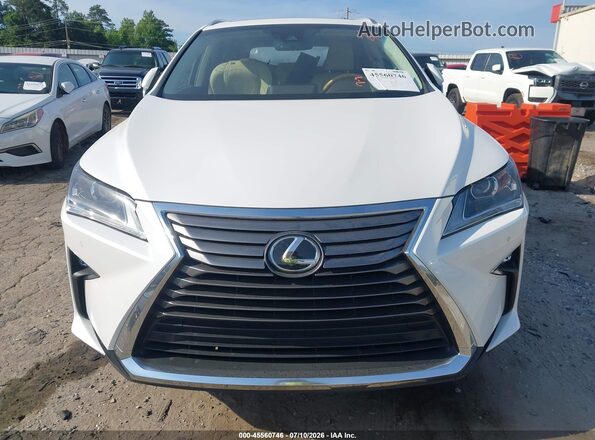 JTJGZKCA9J2003292 2018 LEXUS RX 350L White Vista interior trasera