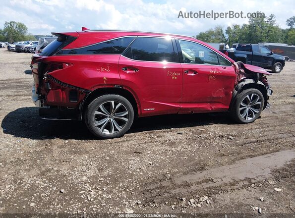 JTJHGKFA6L2010774 2020 LEXUS RX 450HL Red Trasero derecho