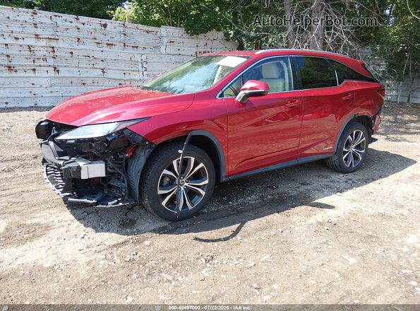 JTJHGKFA6L2010774 2020 LEXUS RX 450HL Red Vista tres cuartos delantera izquierda