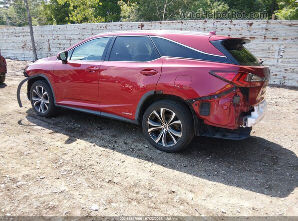 JTJHGKFA6L2010774 2020 LEXUS RX 450HL Red Trasero izquierdo