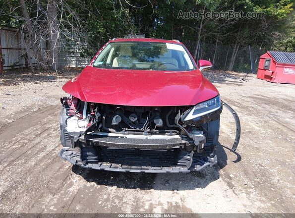 JTJHGKFA6L2010774 2020 LEXUS RX 450HL Red Vista interior trasera