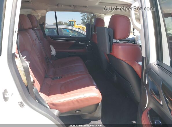 JTJHY7AX1J4254730 2018 LEXUS LX 570 White VIN კოდის სტიკერის ხედი