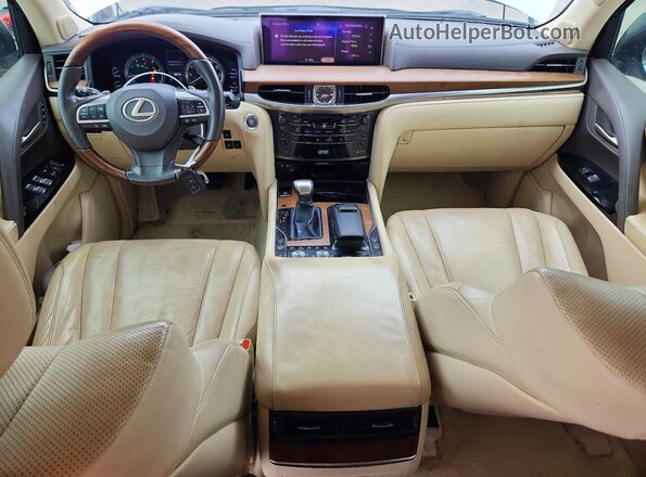 JTJHY7AX4H4231730 2017 LEXUS LX Белый Вид панели приборов