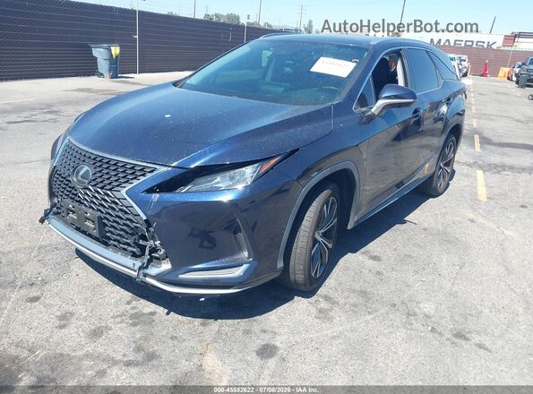 JTJHZKEA4M2022015 2021 LEXUS RX 350L Blue Vista tres cuartos delantera izquierda