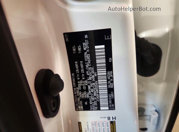 JTJHZKFA6M2033404 2021 LEXUS RX White Սալոնի 360 աստիճան տեսք