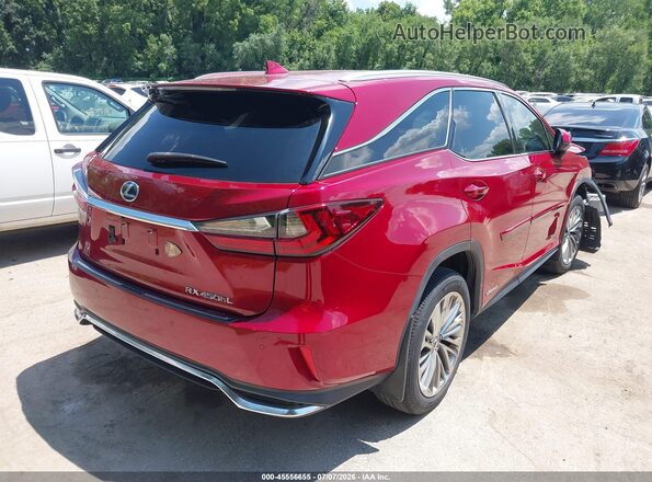 JTJJGKFA4M2015829 2021 LEXUS RX 450HL Red Rear right