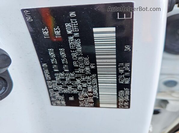 JTJSARDZ6L5006196 2020 LEXUS NX White VIN კოდის სტიკერის ხედი