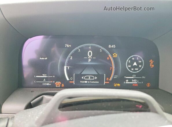 JTJVBCDX9R5021550 2024 LEXUS GX Silver Widok zestawu wskaźników