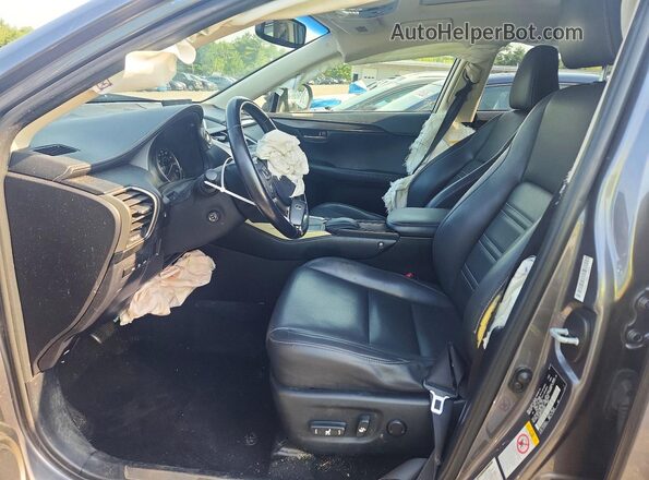 JTJYARBZ1G2034007 2016 LEXUS NX Gray Вид салону спереду