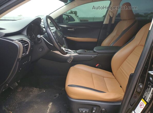 JTJYARBZ1G2045265 2016 LEXUS NX Black Widok wnętrza z przodu