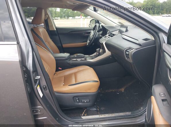 JTJYARBZ1H2056672 2017 LEXUS NX 200T Gray Вид салону спереду