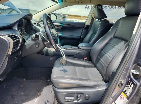 JTJYARBZ2H2071343 2017 LEXUS NX Gray წინა სალონის ხედი