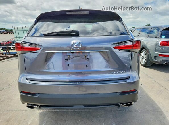 JTJYARBZ2H2071343 2017 LEXUS NX Gray უკანა ხედი