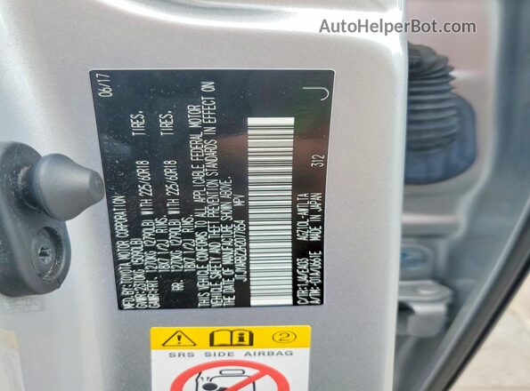 JTJYARBZ2H2077854 2017 LEXUS NX Silver Vista interior de 360 grados