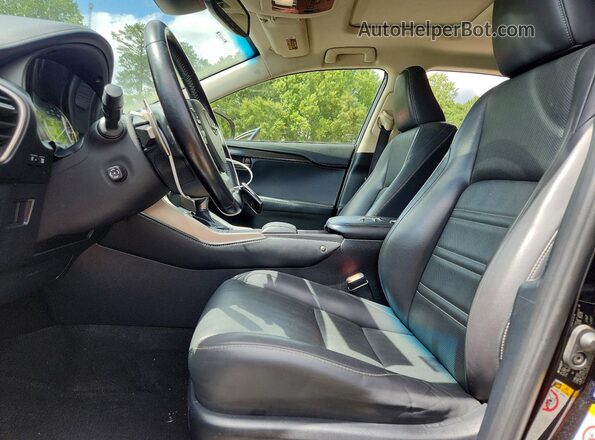 JTJYARBZ3J2105277 2018 LEXUS NX Черный Вид салона спереди