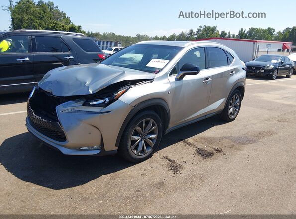 JTJYARBZ4G2035121 2016 LEXUS NX 200T Silver წინა მარცხენა ხედი სამი მეოთხედიდან