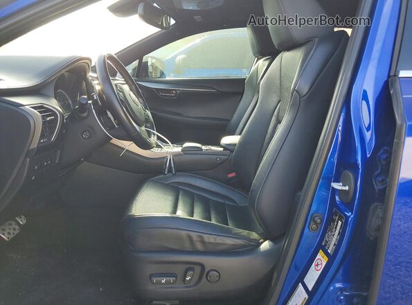 JTJYARBZ4J2106941 2018 LEXUS NX Blue Вид салону спереду