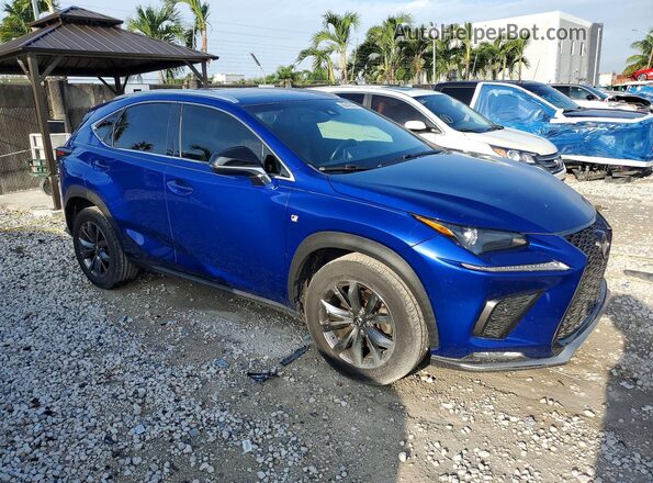 JTJYARBZ4J2106941 2018 LEXUS NX Blue Передня права чверть
