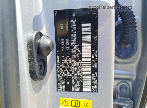 JTJYARBZ5G2046239 2016 LEXUS NX Silver Vista interior de 360 grados