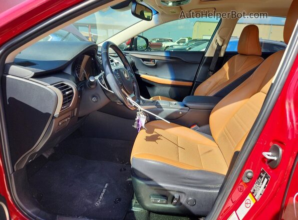 JTJYARBZ5J2111405 2018 LEXUS NX Red Front interior view