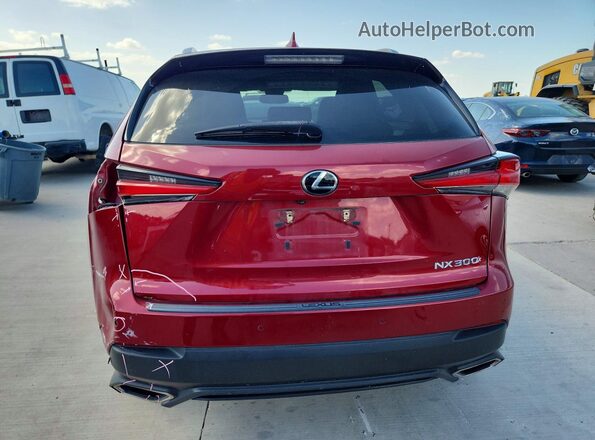 JTJYARBZ5J2111405 2018 LEXUS NX Red Rear view