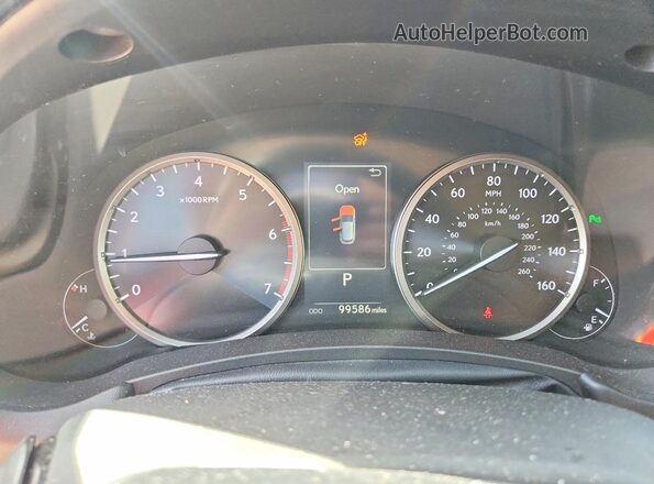 JTJYARBZ5J2111405 2018 LEXUS NX Red Instrument cluster view