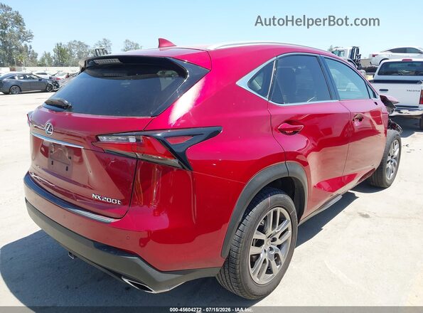 JTJYARBZ6G2028896 2016 LEXUS NX 200T Red Trasero derecho