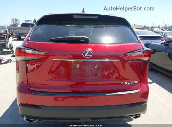 JTJYARBZ6G2028896 2016 LEXUS NX 200T Red 