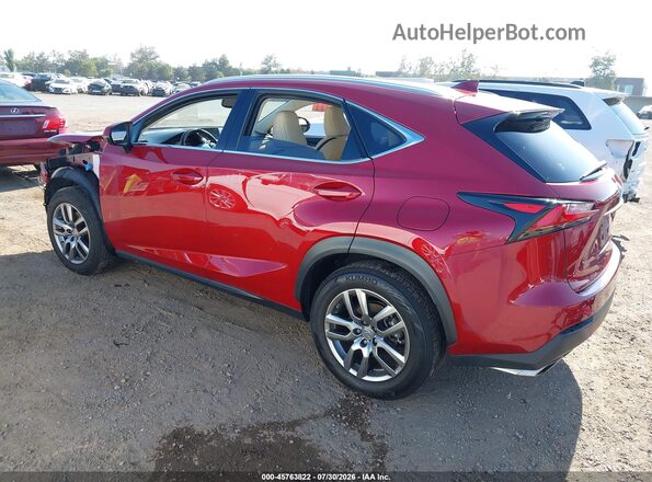 JTJYARBZ6G2035170 2016 LEXUS NX 200T Red უკანა მარცხენა
