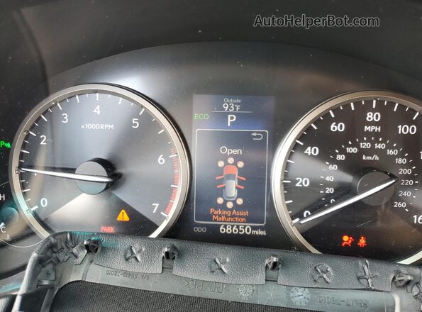 JTJYARBZ7H2059754 2017 LEXUS NX Белый Вид щитка приборов