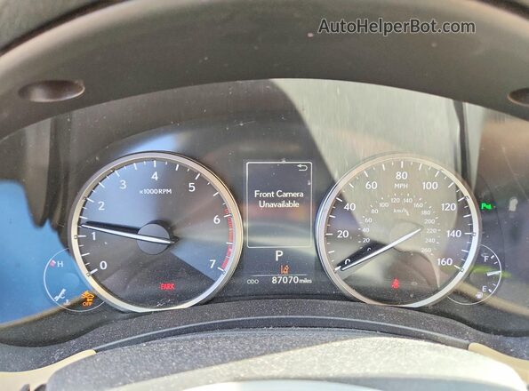 JTJYARBZ7J2105413 2018 LEXUS NX Red ხელსაწყოთა პანელის ხედი