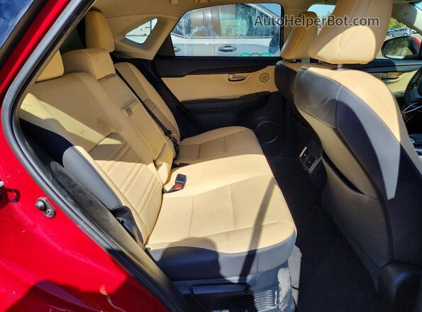 JTJYARBZ7J2105413 2018 LEXUS NX Red უკანა სალონის ხედი