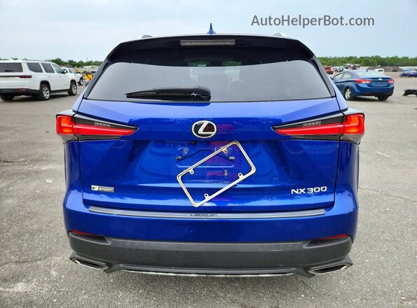 JTJYARBZ8K2129673 2019 LEXUS NX Blue Widok z tyłu