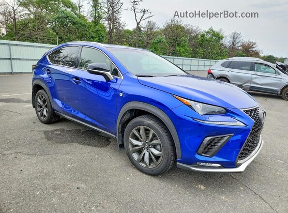 JTJYARBZ8K2129673 2019 LEXUS NX Blue Przód prawy
