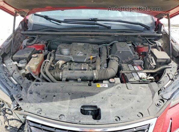 JTJYARBZXJ2092088 2018 LEXUS NX Red Vista del compartimento del motor