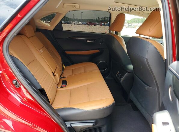 JTJYARBZXJ2092088 2018 LEXUS NX Red Vista interior trasera