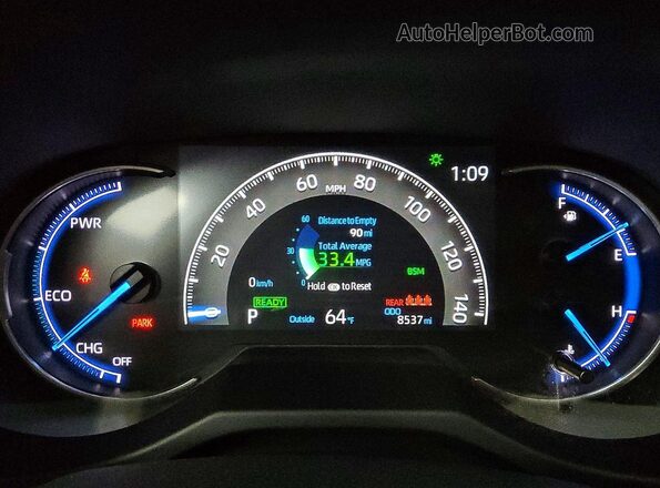 JTM16RFV3SD169810 2025 TOYOTA RAV4 Белый Вид щитка приборов
