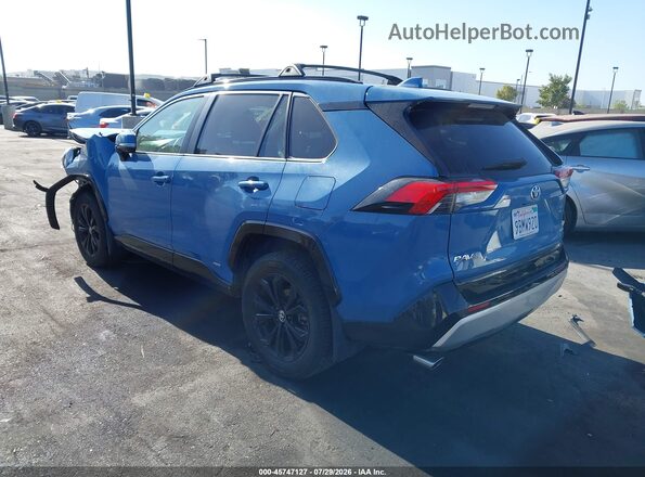 JTM16RFV4ND524908 2022 TOYOTA RAV4 HYBRID Blue Задня ліва чверть