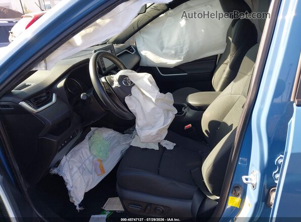 JTM16RFV4ND524908 2022 TOYOTA RAV4 HYBRID Blue Вид салону спереду