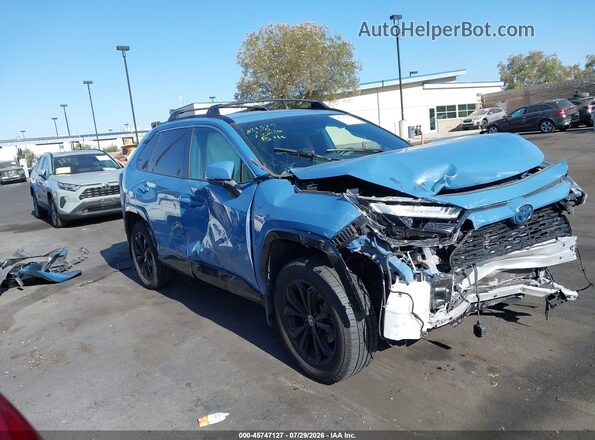 JTM16RFV4ND524908 2022 TOYOTA RAV4 HYBRID Blue Панорамний вид салону 360°