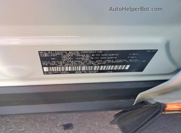 JTM16RFV6PD102044 2023 TOYOTA RAV4 White VIN sticker view
