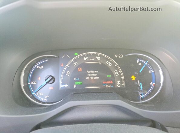 JTM16RFV6PD102044 2023 TOYOTA RAV4 White Instrument cluster view