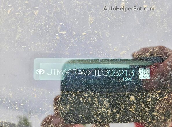JTM6CRAVXTD305213 2026 TOYOTA RAV4 White VIN კოდის სტიკერის ხედი
