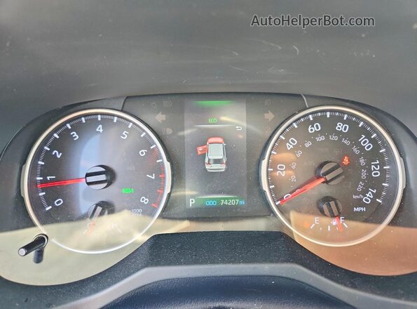 JTMA1RFV0KD511258 2019 TOYOTA RAV4 Gray ხელსაწყოთა პანელის ხედი