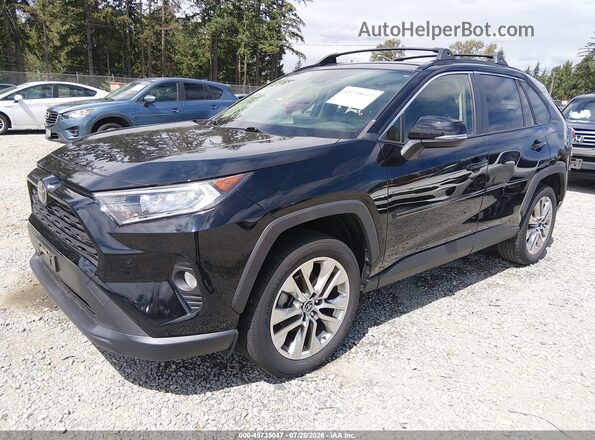 JTMA1RFV1KD004871 2019 TOYOTA RAV4 Black Առջևի ձախ երեք քառորդ տեսարան