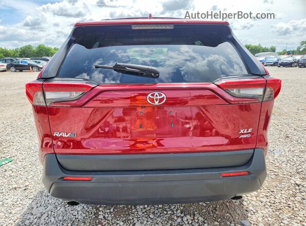 JTMA1RFV1KJ007352 2019 TOYOTA RAV4 Красный Вид сзади